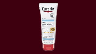 Eucerin Daily Hydration Broad Spectrum SPF 30 Sunscreen Body Cream for Dry Skin, Fragrance-Free Moisturizer, 8 oz Tube