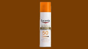 Eucerin Sun Tinted Age Defense - Facial Sunscreen Lotion SPF 50 with Hyaluronic Acid, Tinted Sunscreen for Face, Blendable Tint for All Skin Tones, Non-Comedogenic