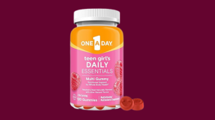 One A Day Teen Girl Daily Essentials - Teen Multivitamin Gummies with Biotin, Vitamin B12 & B6, Vitamin C, Natural Raspberry Flavor, 120 Gummies