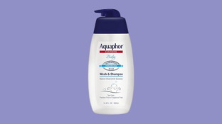 Aquaphor Baby Wash and Shampoo - Mild, Tear-free 2-in-1 Solution for Baby’s Sensitive Skin - 16.9 fl. oz. Pump