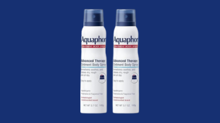 Aquaphor Advanced Therapy Ointment Body Spray, Fragrance Free, Hypoallergenic, Spray Moisturizer for Dry Skin, Moisturizes and Heals Dry, Rough Skin, 3.7 Oz Can (Pack of 2)